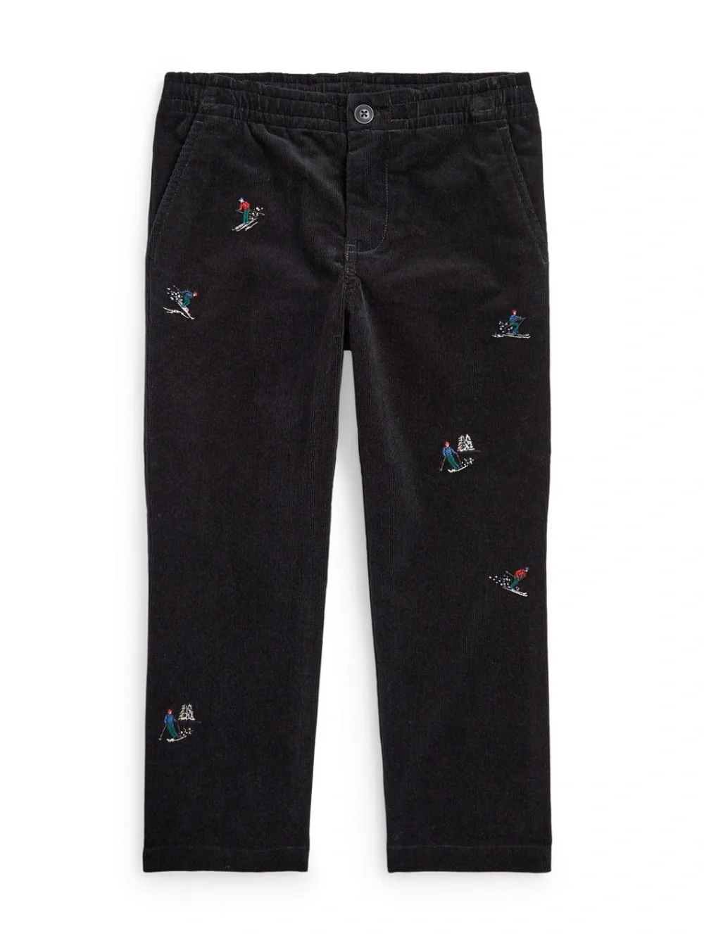 Polo Ralph Lauren Kids Ski Embroidered Corduroy Pants Size 2T Black